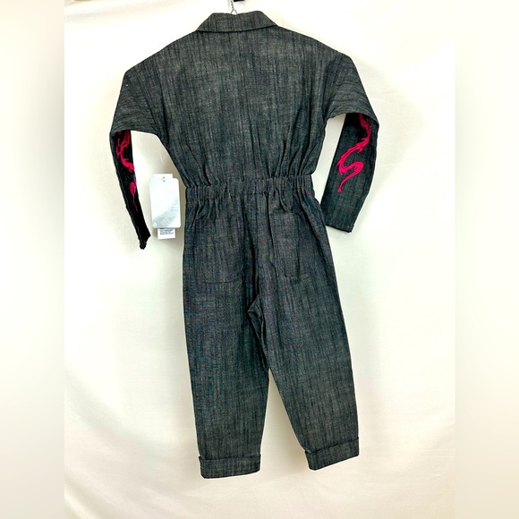 Disney Milan Jumpsuit Gray Zipper Front Elastic Waist Sizes 3 & 4 - Picture 12 of 12